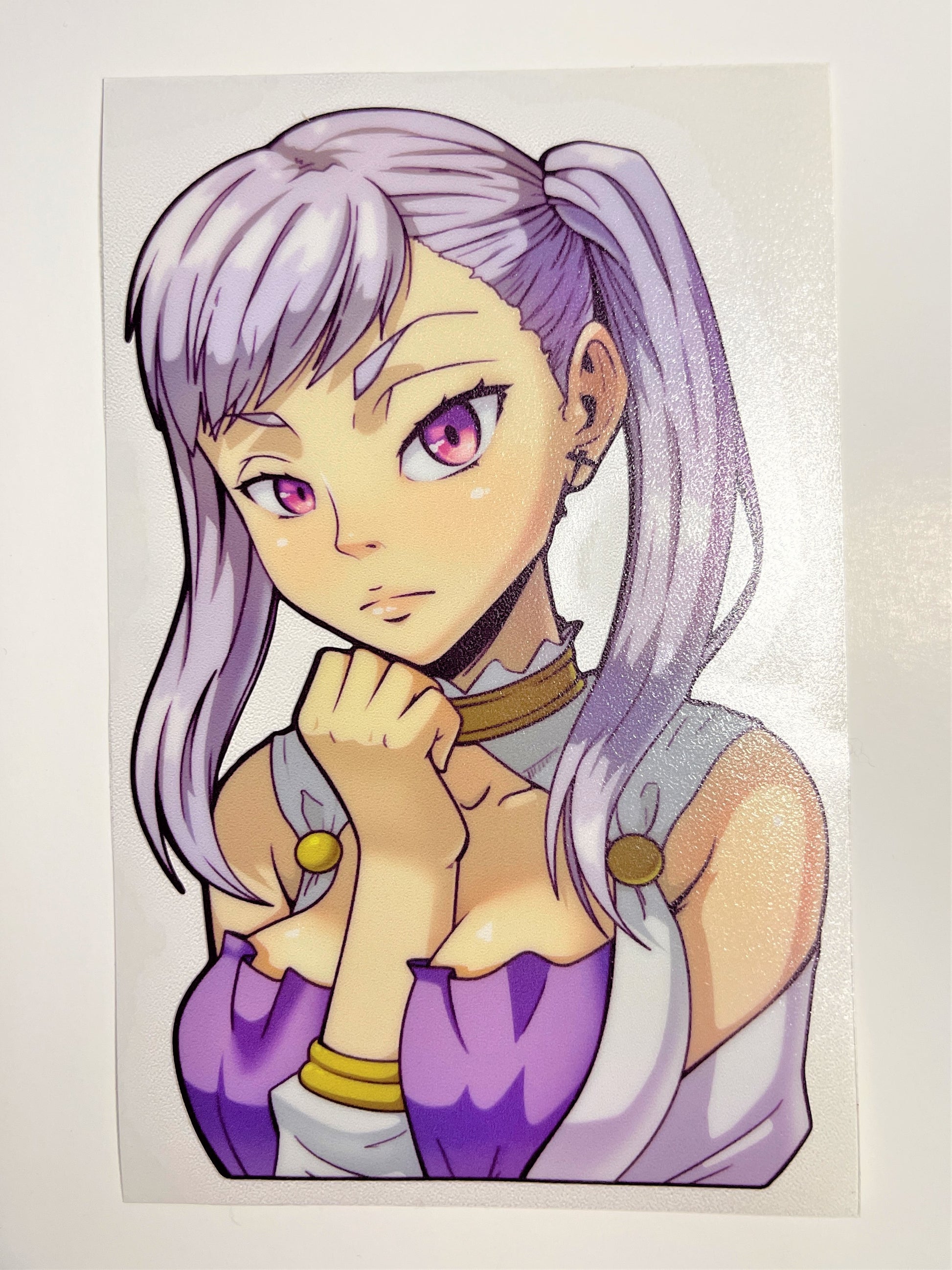 Clover Water Tsundere Noelle Silva HB Peeker Sticker ! - Shinobies.us ✨